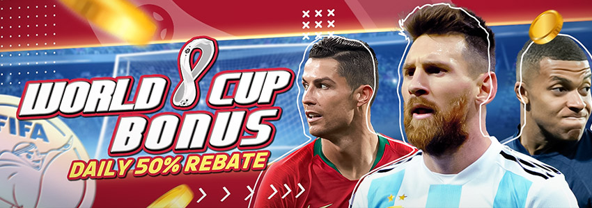 2022 World Cup Sign Up Bonus, Sports Bonus Araw-araw na 50% Rebate