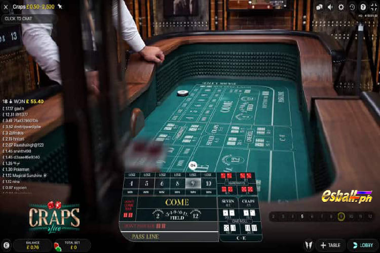 EVO Live Dealer Craps Online Explained