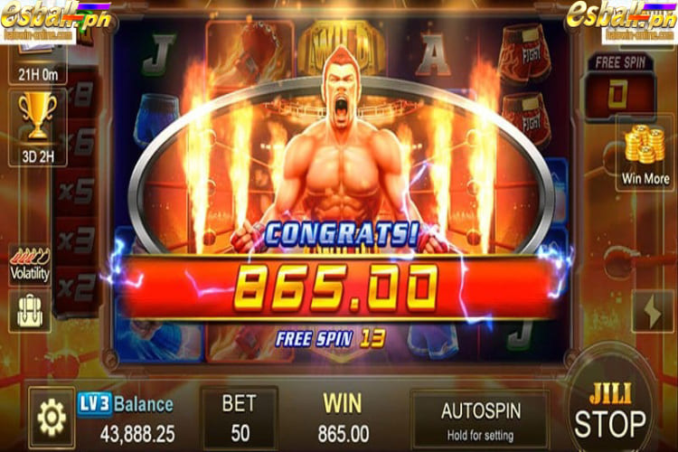 List of top sports themed slot machine games-JILI Boxing King Slot Machine