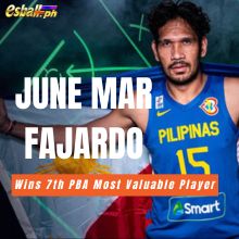 Nagwagi si June Mar Fajardo sa 7th PBA Most Valuable Player